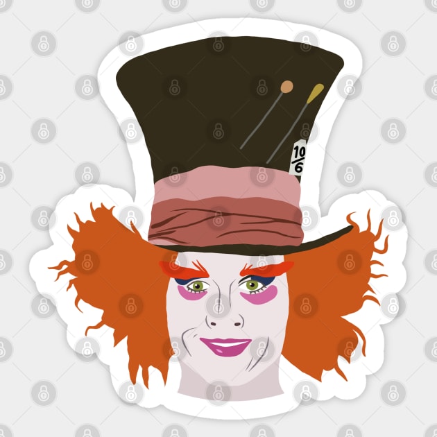 Mad Hatter Sticker by ElviaMontemayor